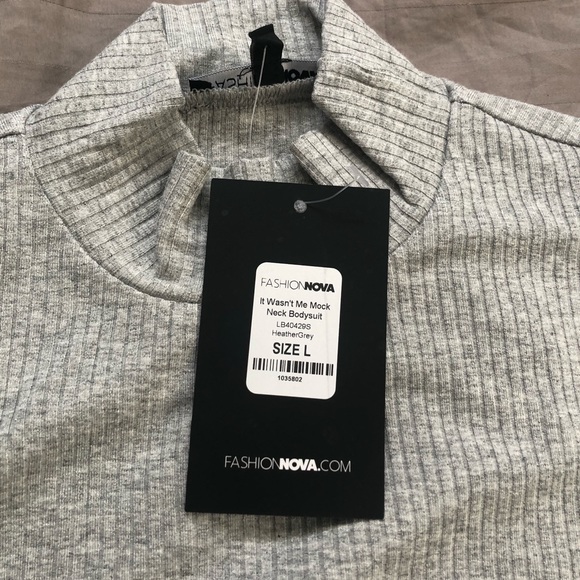 Fashion Nova - Ribbed Bodysuit - Picture 2 of 3